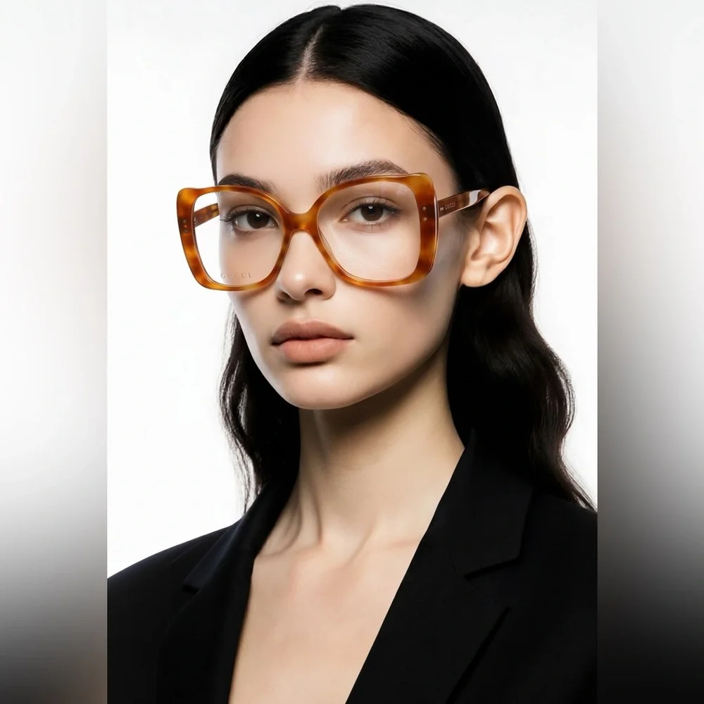 Luxury New Authentic Gucci GG0473O 003 Eyeglasses